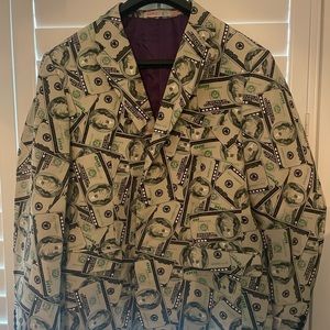 Men’s XL money jacket, great for prom and wedding